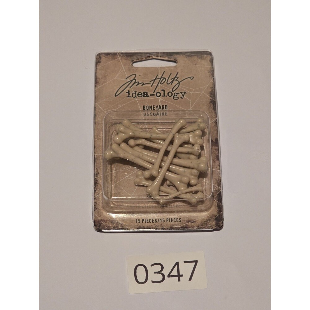 Tim Holtz Idea-ology Boneyard Bones Halloween 2 Packs 30 Pieces NEW